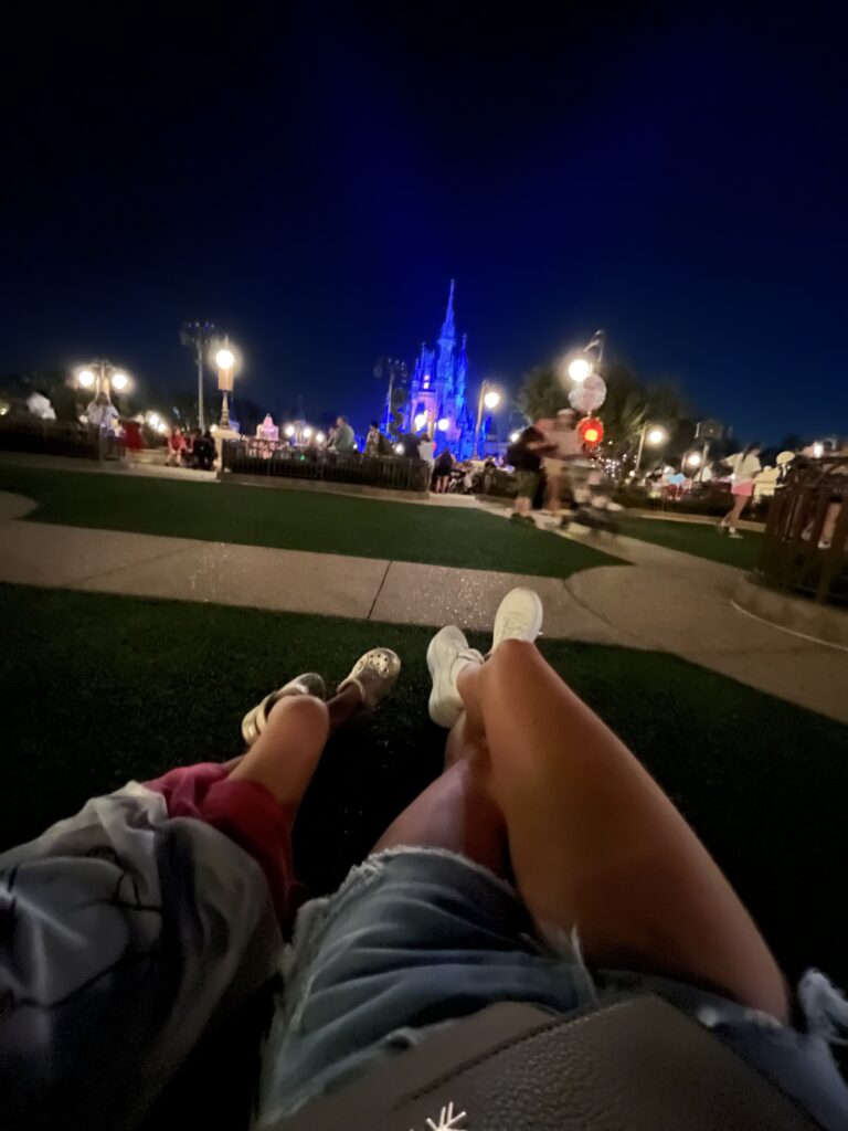 Magic Kingdom Dessert Party. Is it worth it? Here is our viewing area!